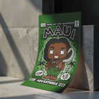 Maui Moana Art Wall Decor – Retro Cartoon Comic Poster