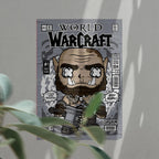 War Craft Art Wall Decor – Retro Cartoon Comic Poster