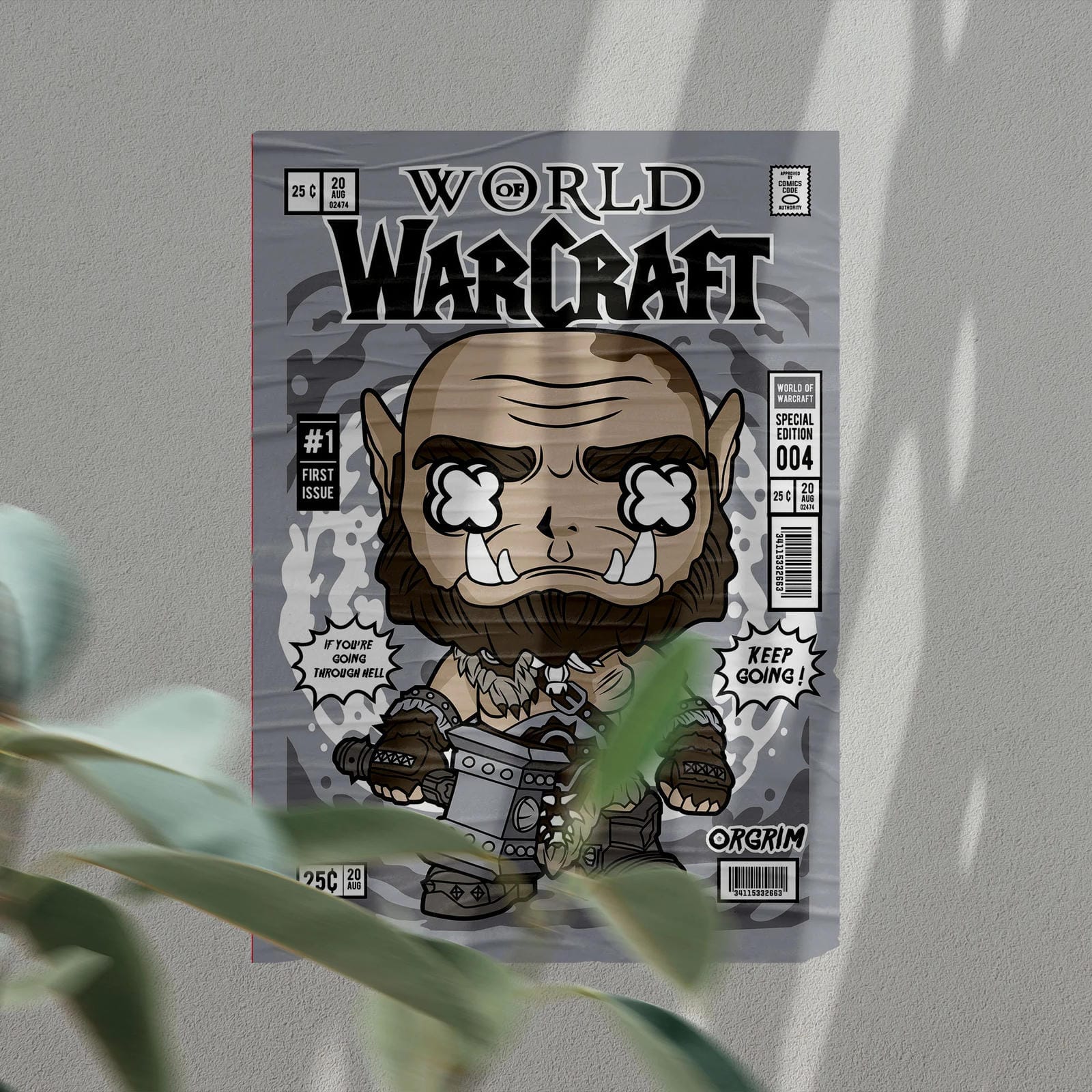 War Craft Art Wall Decor – Retro Cartoon Comic Poster