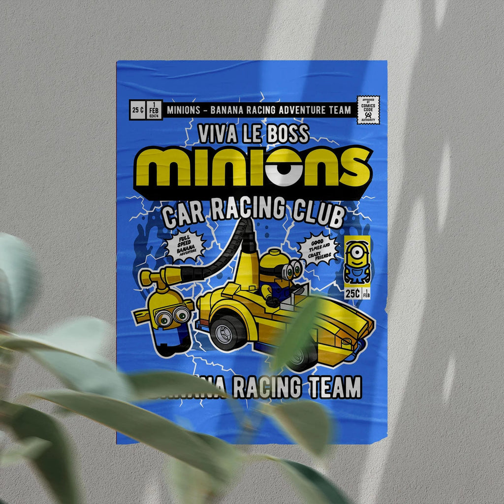 Minions Art Wall Decor – Retro Cartoon Comic Poster