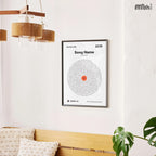 Custom Song Lyric Vinyl Poster – Music Wall Art with Spotify Code | Unique Gift for Couples & Music Lovers