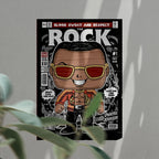 The Rock Art Wall Decor – Retro Cartoon Comic Poster