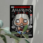 Assassin's Creed Pop Art Wall Decor – Retro Cartoon Comic Poster