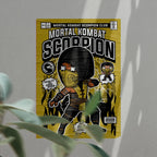 Scorpion Art Wall Decor – Retro Cartoon Comic Poster