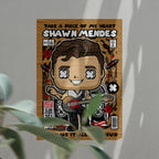 Shawn Mendes Art Wall Decor – Retro Cartoon Comic Poster