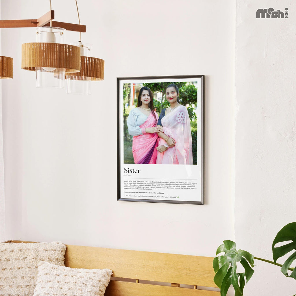 The Best Sister Gift – Heartfelt Frame for Siblings