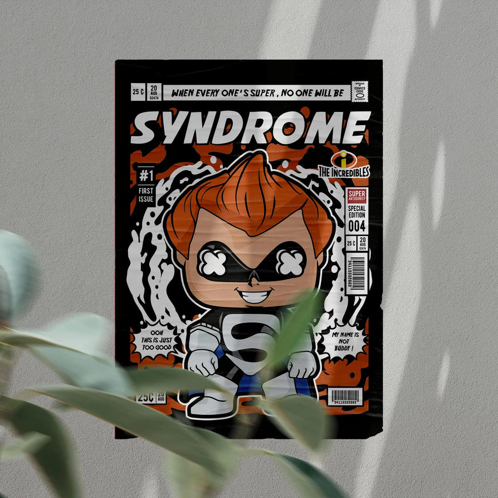 Syndrome Art Wall Decor – Retro Cartoon Comic Poster