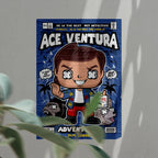 Ace Ventura Pop Art Wall Decor – Retro Cartoon Comic Poster
