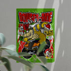 Bowser Ride Pop Art Wall Decor – Retro Cartoon Comic Poster