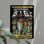 Notorious B.I.G Art Wall Decor – Retro Cartoon Comic Poster
