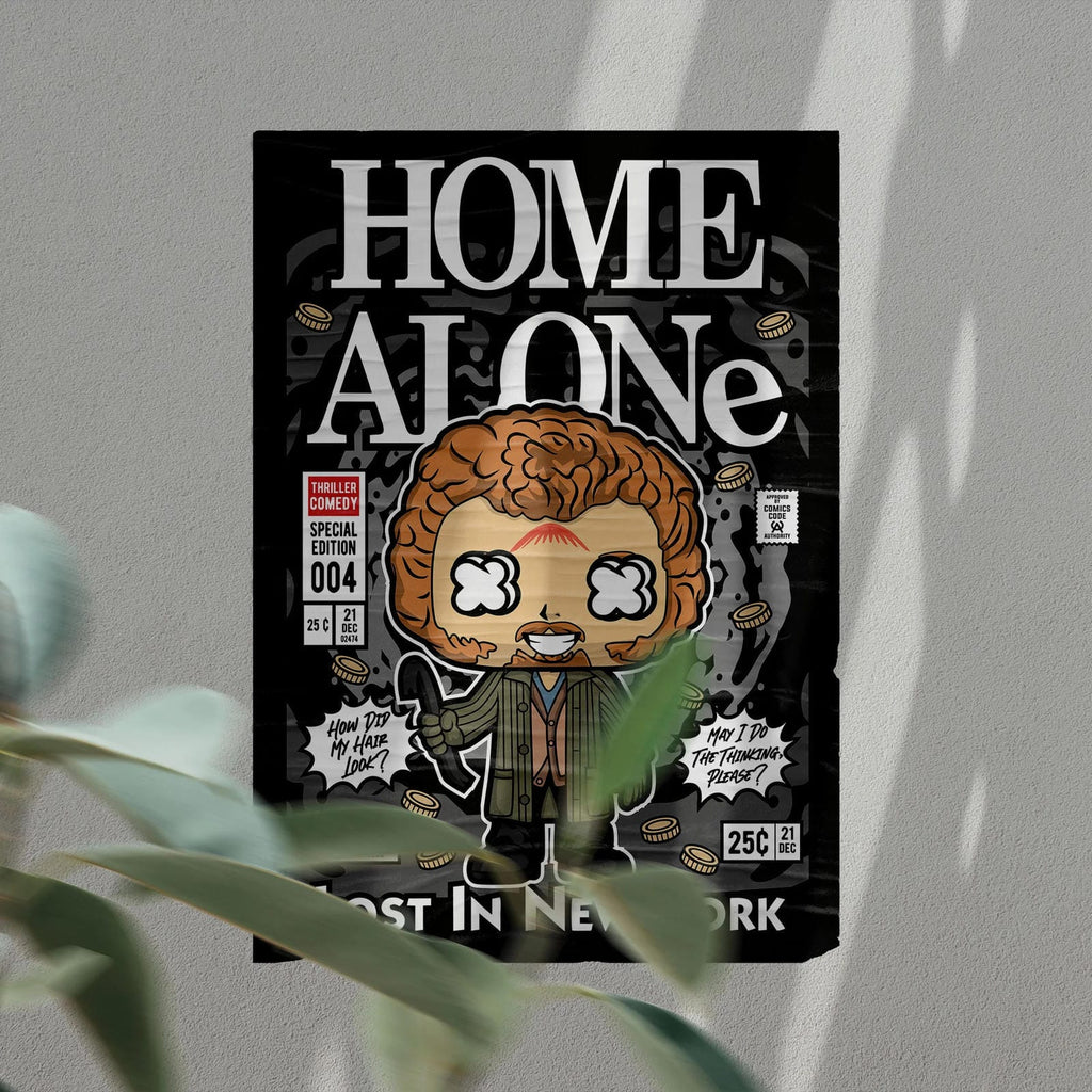Marv Home Alone Art Wall Decor – Retro Cartoon Comic Poster