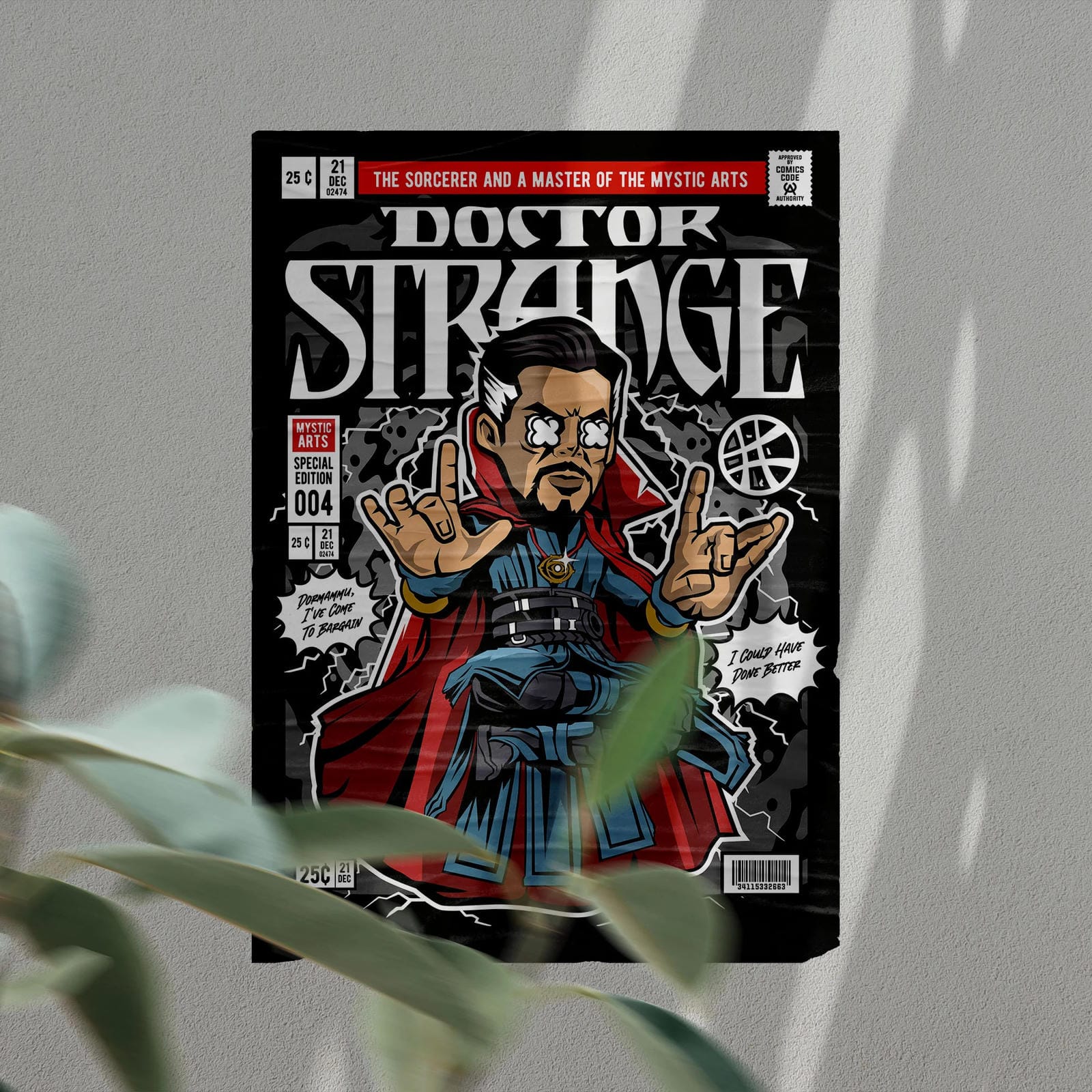 Doctor Strange Art Wall Decor – Retro Cartoon Comic Poster