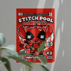 Stitch Pool Art Wall Decor – Retro Cartoon Comic Poster