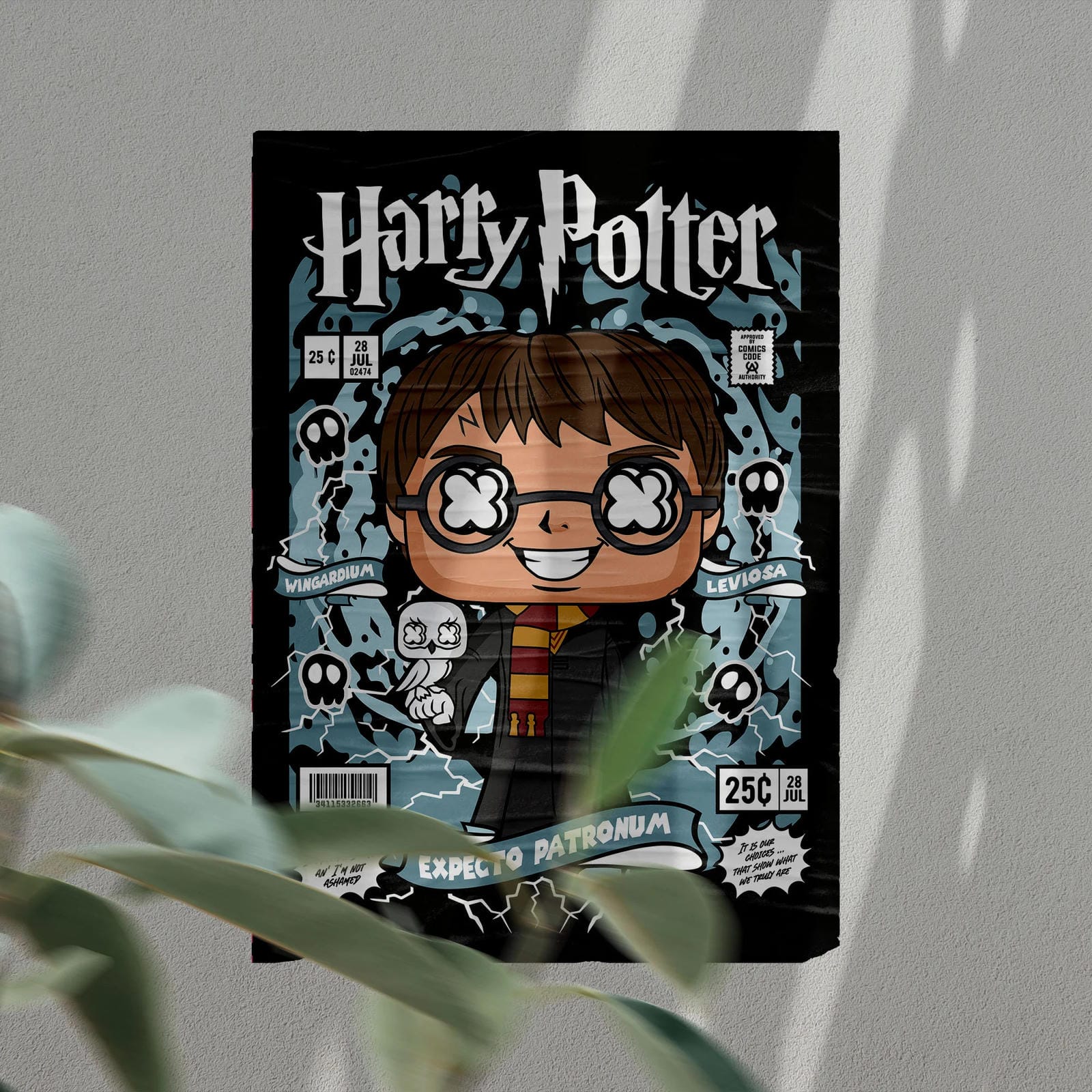 Harry Potter Art Wall Decor – Retro Cartoon Comic Poster