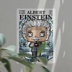 Einstein Art Wall Decor – Retro Cartoon Comic Poster