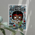 Jimmy Hendrix Art Wall Decor – Retro Cartoon Comic Poster