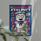 Stay Puft Marshmallowman Art Wall Decor – Retro Cartoon Comic Poster