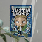 Justin Bieber Art Wall Decor – Retro Cartoon Comic Poster