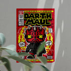 Darth Maul Art Wall Decor – Retro Cartoon Comic Poster