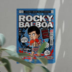 Rocky Balboa Art Wall Decor – Retro Cartoon Comic Poster