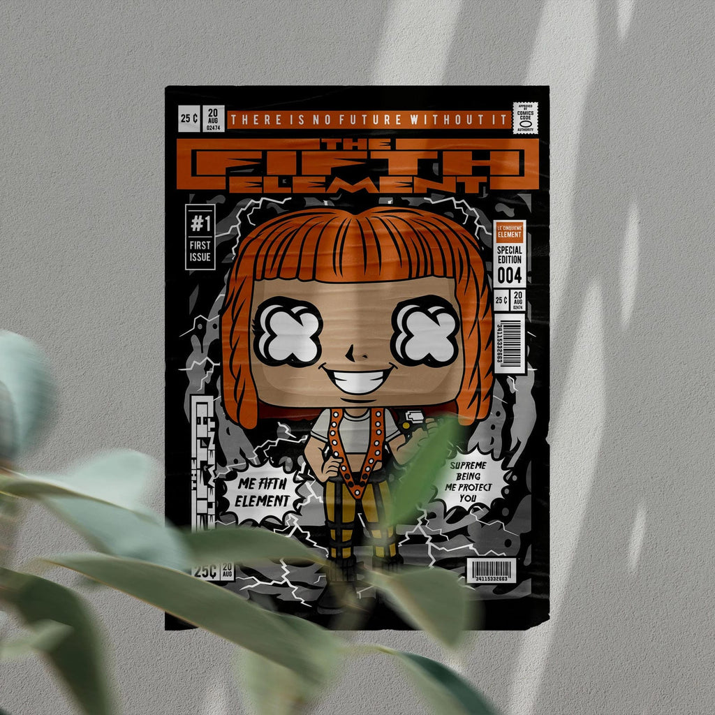 Fifth Element Art Wall Decor – Retro Cartoon Comic Poster