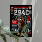 Tupac Art Wall Decor – Retro Cartoon Comic Poster