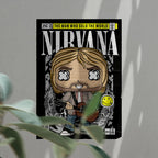 Nirvana Kurt Cobain Art Wall Decor – Retro Cartoon Comic Poster