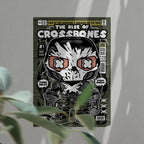 Crossbones Art Wall Decor – Retro Cartoon Comic Poster