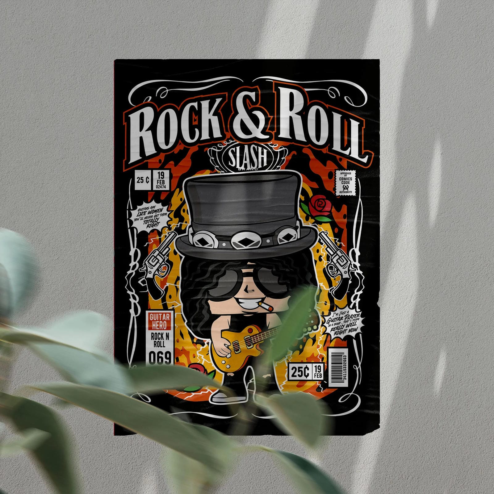 Slash Art Wall Decor – Retro Cartoon Comic Poster