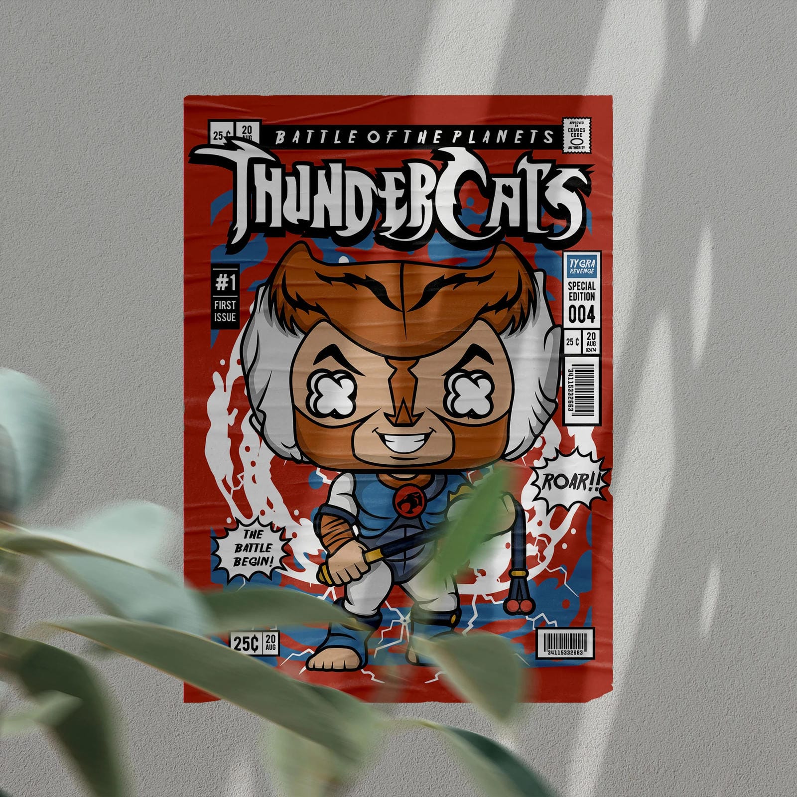 Tygra Art Wall Decor – Retro Cartoon Comic Poster