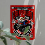 Mario Ride Art Wall Decor – Retro Cartoon Comic Poster