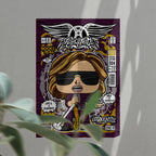 Steven Tyler Aerosmith Art Wall Decor – Retro Cartoon Comic Poster