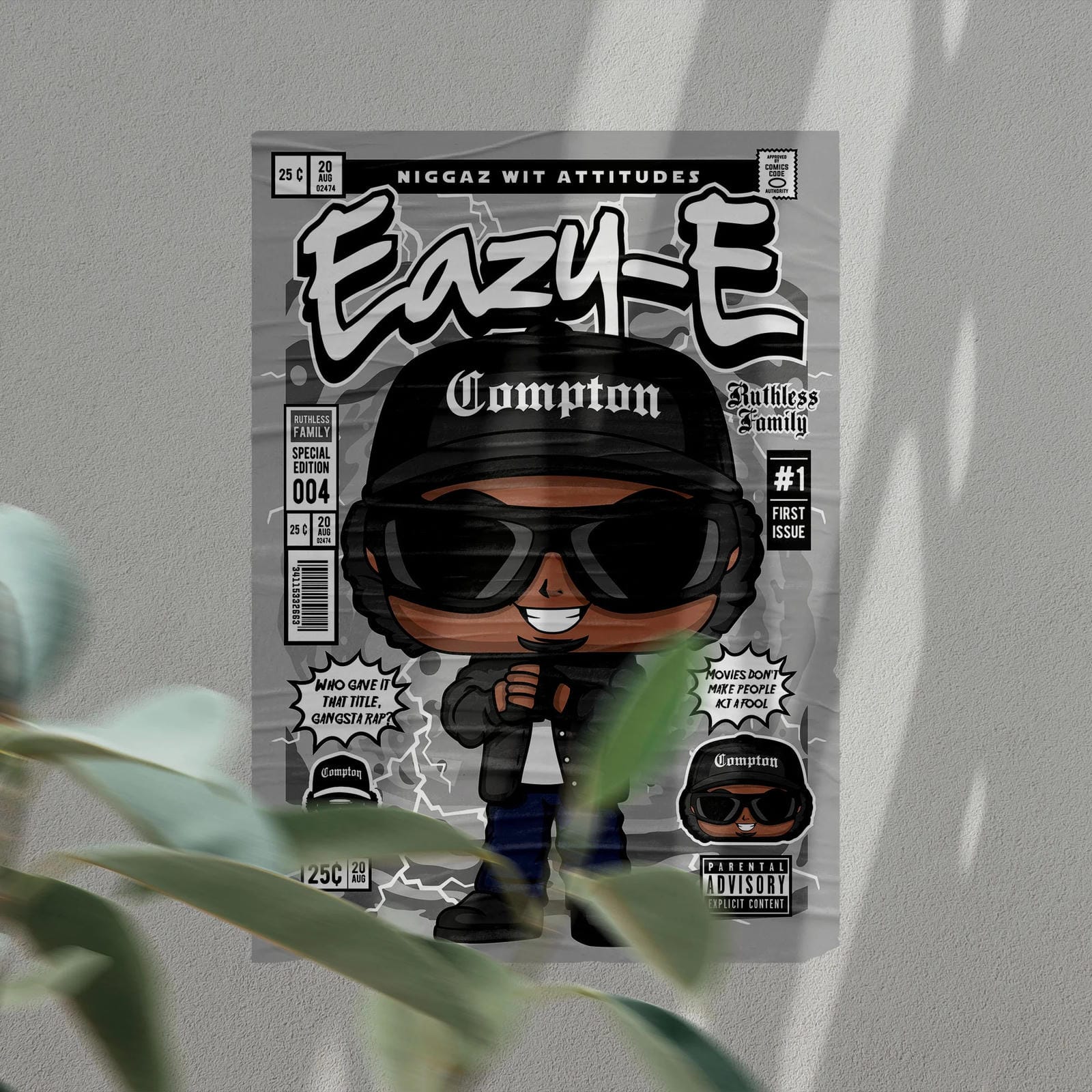 Easy E Art Wall Decor – Retro Cartoon Comic Poster