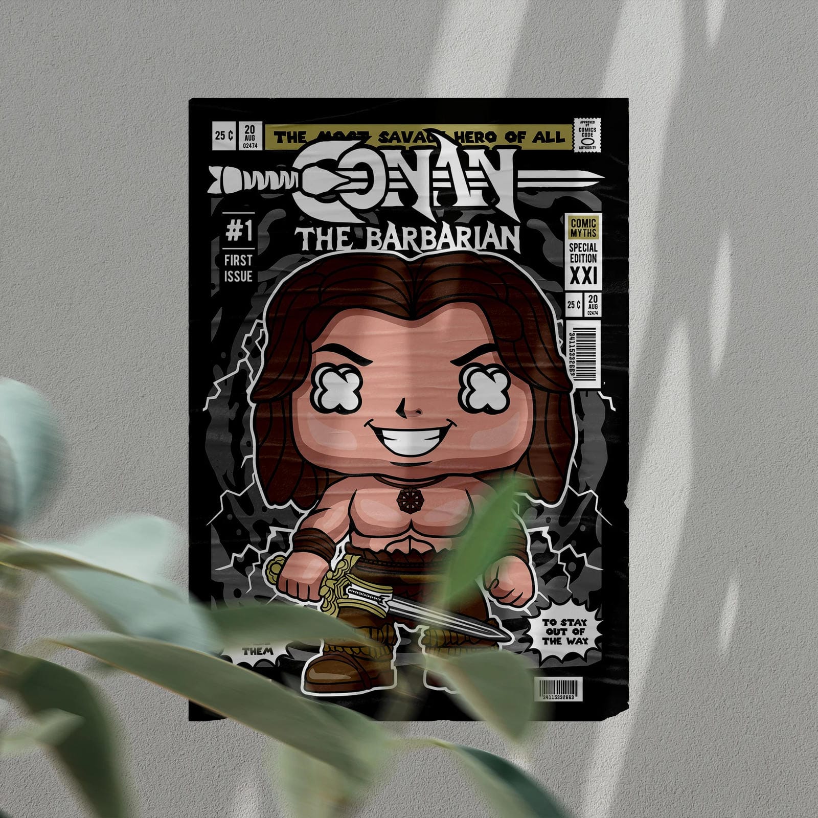 Conan The Barbarian Art Wall Decor – Retro Cartoon Comic Poster