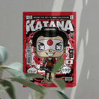 Katana Art Wall Decor – Retro Cartoon Comic Poster