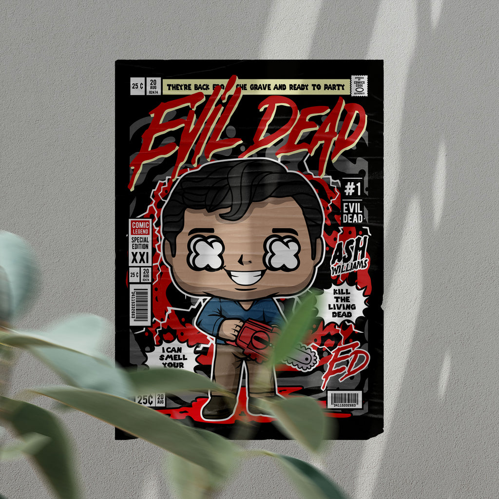 Evil Dead Pop Art Wall Decor – Retro Cartoon Comic Poster