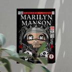 Marilyn Manson Art Wall Decor – Retro Cartoon Comic Poster
