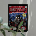 Bat Mobile Pop Art Wall Decor – Retro Cartoon Comic Poster