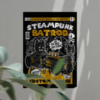 Steampunk Bat Rod Art Wall Decor – Retro Cartoon Comic Poster