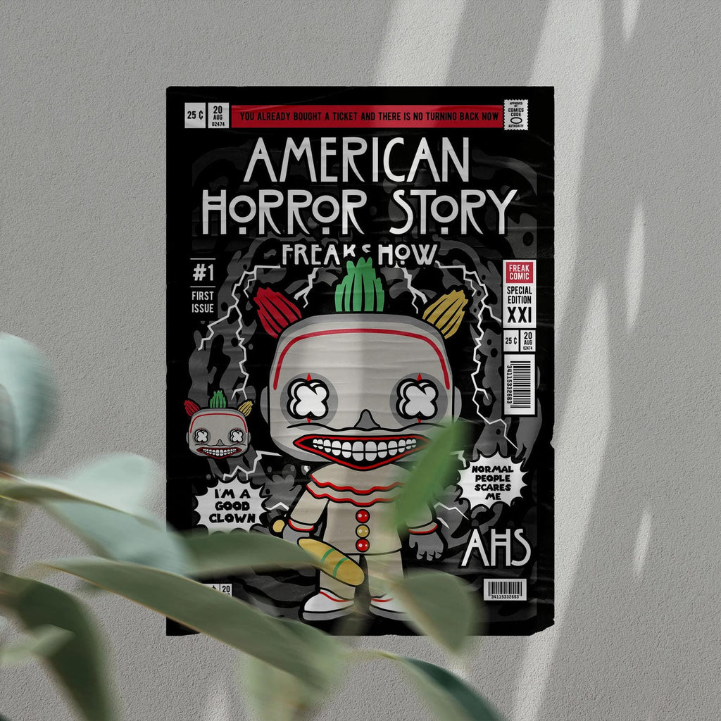 Freak Show American Horror Art Wall Decor – Retro Cartoon Comic Poster