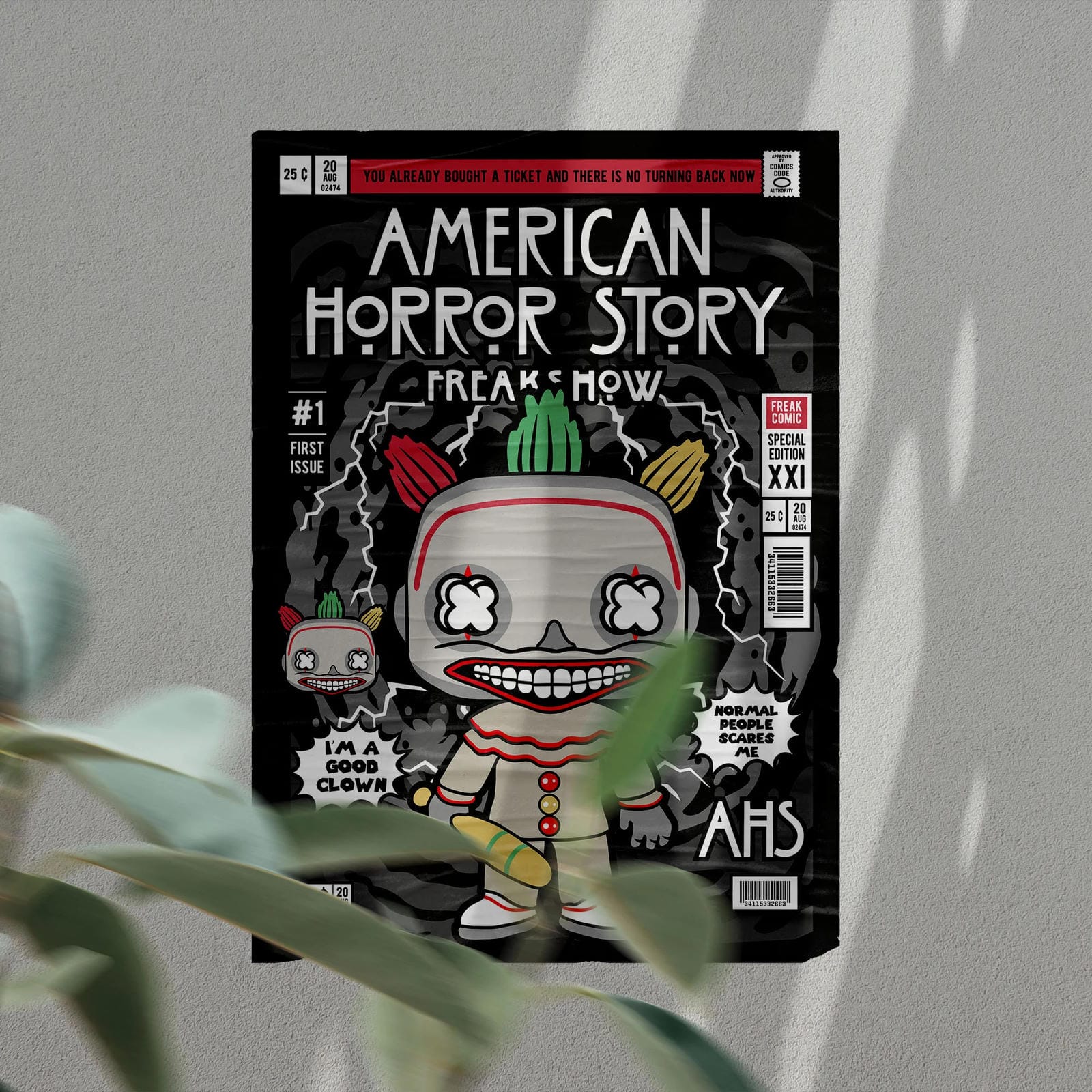 Freak Show American Horror Art Wall Decor – Retro Cartoon Comic Poster