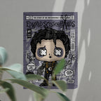 Edward Scrissorhands Art Wall Decor – Retro Cartoon Comic Poster