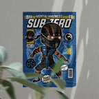 Sub Zero Art Wall Decor – Retro Cartoon Comic Poster