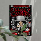 Alice Cooper Pop Art Wall Decor – Retro Cartoon Comic Poster