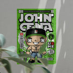 John Cena Art Wall Decor – Retro Cartoon Comic Poster