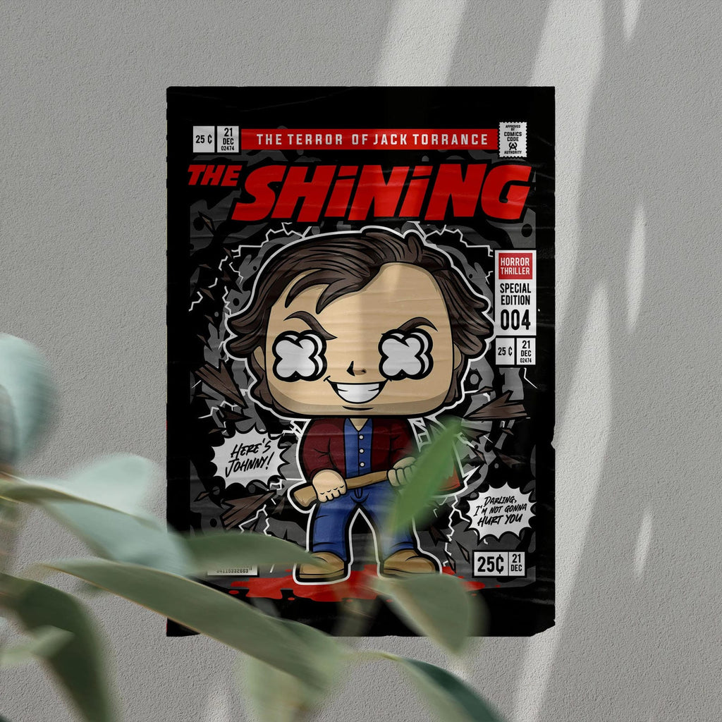 Jack The Shining Art Wall Decor – Retro Cartoon Comic Poster
