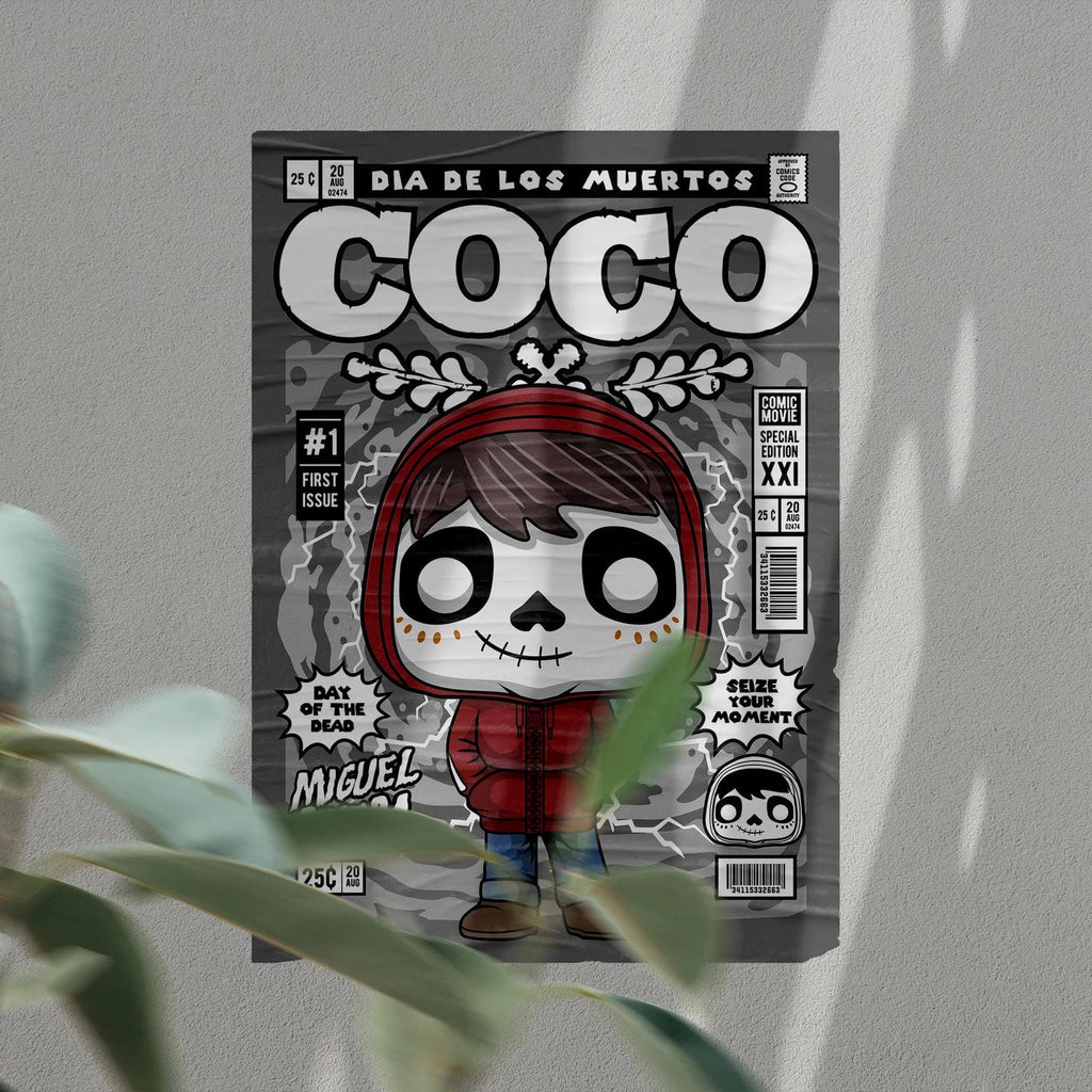 Coco Art Wall Decor – Retro Cartoon Comic Poster