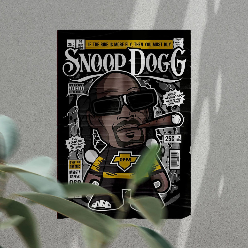 Snoop Dog Art Wall Decor – Retro Cartoon Comic Poster