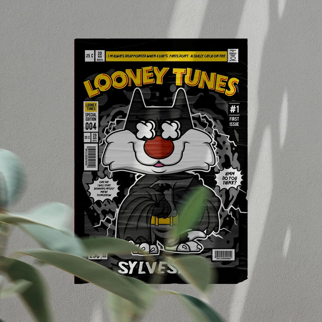 Sylvester Art Wall Decor – Retro Cartoon Comic Poster