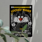 Sylvester Art Wall Decor – Retro Cartoon Comic Poster